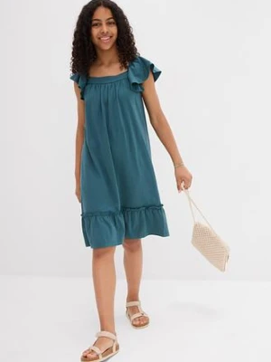 Sukienka z dżerseju z elastycznej mieszanki bawełny organicznej bonprix