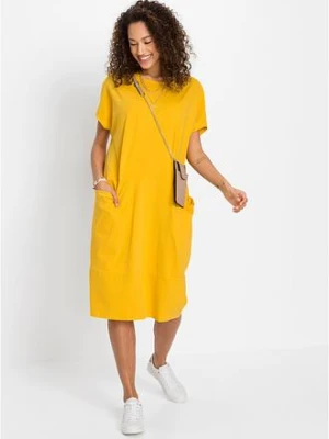 Sukienka z dżerseju z kieszeniami bonprix