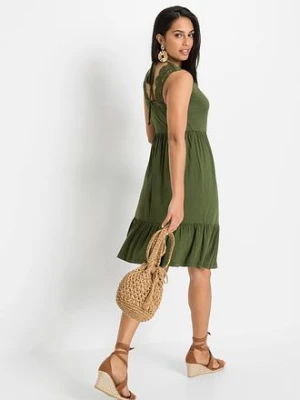 Sukienka z dżerseju z mieszanki wiskozy bonprix