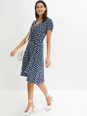 Sukienka z dżerseju z mieszanki wiskozy bonprix