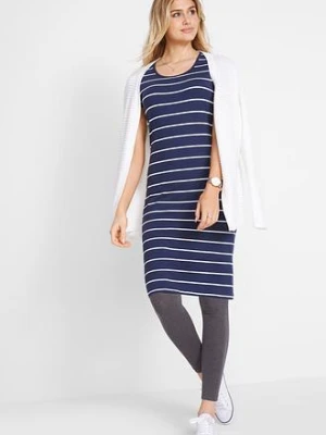 Sukienka z dżerseju ze stretchem, krótki rękaw bonprix