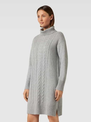 Sukienka z dzianiny o długości do kolan ze ściegiem warkoczowym Tom Tailor