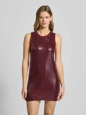 Sukienka z dzianiny o dopasowanym kroju z dodatkiem wełny model ‘ELAINE’ Pepe Jeans