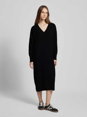 Sukienka z dzianiny o kroju oversized z prążkowanymi paskami model ‘NEW TESSA’ Only