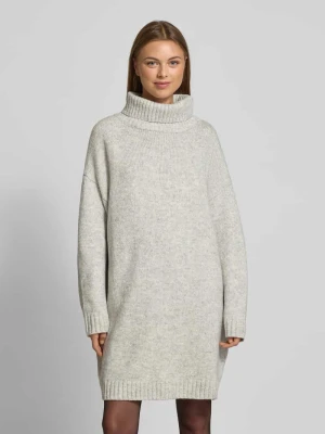 Sukienka z dzianiny o kroju oversized z prążkowanymi wykończeniami Apricot