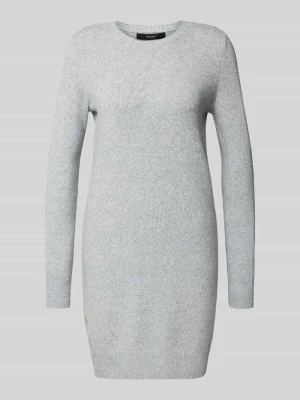Sukienka z dzianiny o kroju podkreślającym figurę z okrągłym dekoltem model ‘DOFFY’ Vero Moda