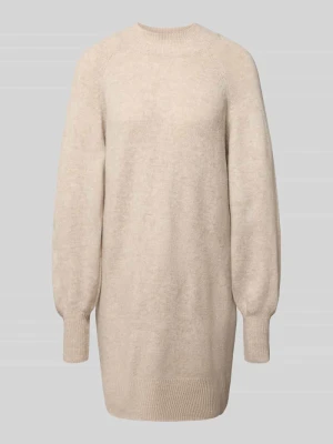 sukienka z dzianiny o kroju regular fit z dodatkiem wełny model 'OLIVIA' Only Piaskowy