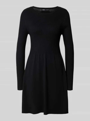 sukienka z dzianiny o kroju regular fit z mieszanka wiskozy model 'ALMA' Only Czarny