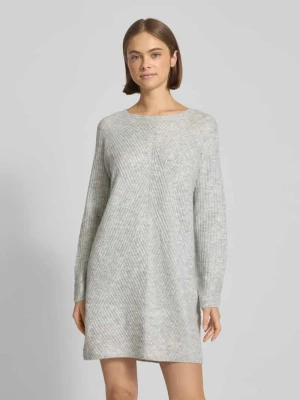 Sukienka z dzianiny o kroju relaxed fit o prążkowanej fakturze model ‘CAROL’ Only