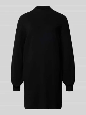 Sukienka z dzianiny o kroju relaxed fit z mieszanki wiskozy model 'NANCY' Vero Moda Czarny