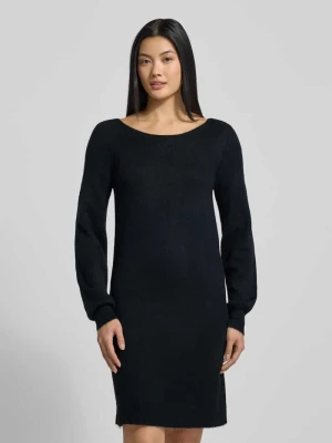 Sukienka z dzianiny o luźnym kroju z dekoltem z łódkę model ‘LEFILE’ Vero Moda