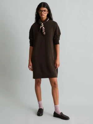 Sukienka z dzianiny polo w stylu oversize Marc O'Polo hnědá