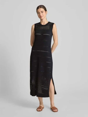 Sukienka z dzianiny z ażurowym wzorem Christian Berg Woman