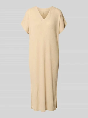 Sukienka z dzianiny z dekoltem w serek model 'Delia' Soyaconcept