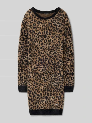 Sukienka z dzianiny z detalem z logo Guess