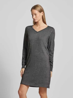 Sukienka z dzianiny z efektowną przędzą model 'HAPPYSHINE' Vero Moda