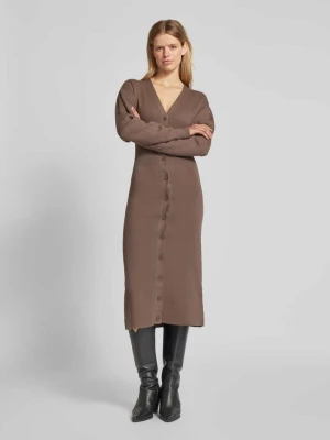 Sukienka z dzianiny z listwą guzikową na całej długości Gina Tricot