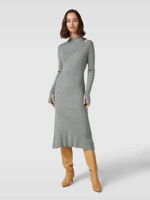 Sukienka z dzianiny z mieszanki wiskozy z efektem melanżu Calvin Klein Womenswear