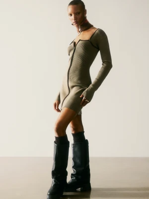 SUKIENKA Z DZIANINY Z ZAMKIEM Desigual