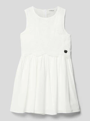 Sukienka z efektem stopniowania i obszyciem koronką Guess