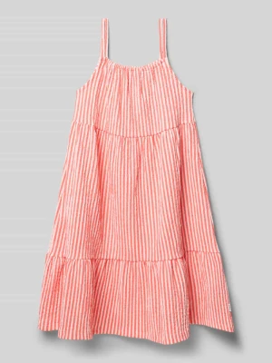 sukienka z fakturowanym wzorem i cienkimi ramiączkami Garcia