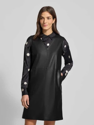 Sukienka z imitacji skóry o długości do kolan model ‘Wancy’ Opus