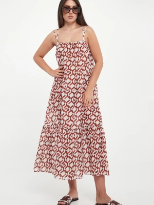 Sukienka z jedwabiem Alisso MAX MARA BEACHWEAR