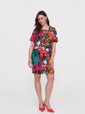 Sukienka z kolorowym printem Top Secret