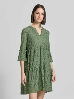 Sukienka z koronki o kroju loose fit z mieszanka bawełny model 'HONEY' Vero Moda