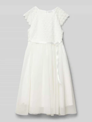 Sukienka z koronkowym obszyciem Weise