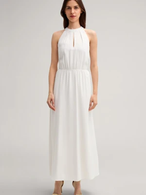 Sukienka z krepy Daniela w kolorze złamanej bieli Joop