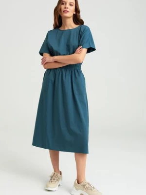 Sukienka z krótkim rękawem niebieska Greenpoint
