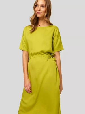 Sukienka z krótkim rękawem - żółta Greenpoint