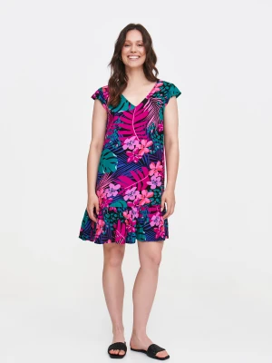 Sukienka z kwiatowym printem Top Secret