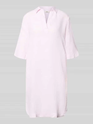 Sukienka z lnu do kolan model 'DERRY' 0039 italy