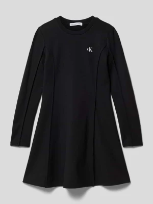 Sukienka z mieszanki wiskozy z nadrukiem z logo model ‘PUNTO’ Calvin Klein Jeans