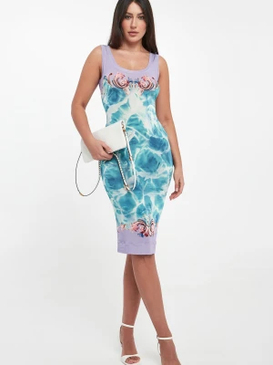 Sukienka z nadrukiem VERSACE JEANS COUTURE