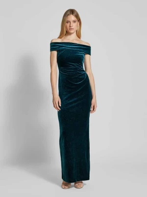 Sukienka z odkrytymi ramionami i bocznym marszczeniem Christian Berg Cocktail