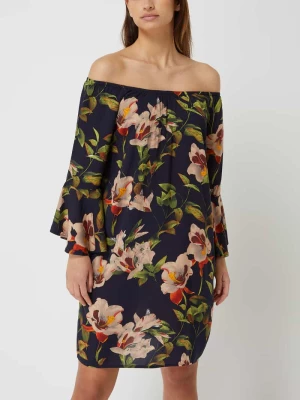 Sukienka z odkrytymi ramionami i kwiatowym wzorem Apricot