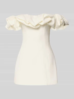 Sukienka z odkrytymi ramionami z falbanami model 'Tammie' Forever New