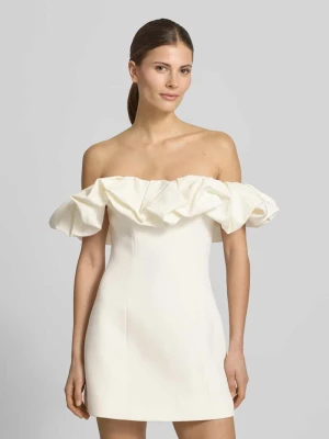 Sukienka z odkrytymi ramionami z falbanami model 'Tammie' Forever New