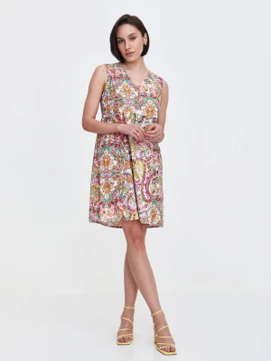 Sukienka z printem w pastelowych kolorach Top Secret