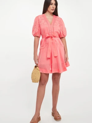 Sukienka z ramii z haftami TWINSET Twinset Milano