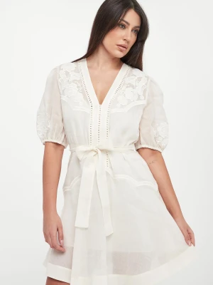 Sukienka z ramii z haftami TWINSET Twinset Milano