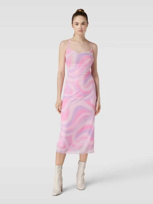 Sukienka z siateczki ze wzorem holograficznym Review