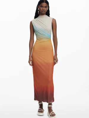 Sukienka z tiulu cieniowanego Desigual