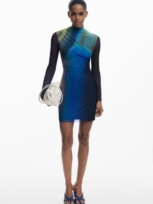 Sukienka z tiulu cieniowanego Desigual