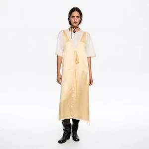 Sukienka z warstwą wierzchnią z koronki masełkowa BIMBA Y LOLA