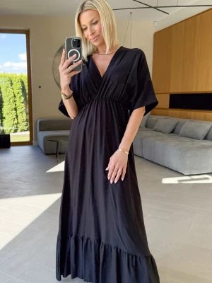 Sukienka z Wiskozy Czarna Pam ClothStore