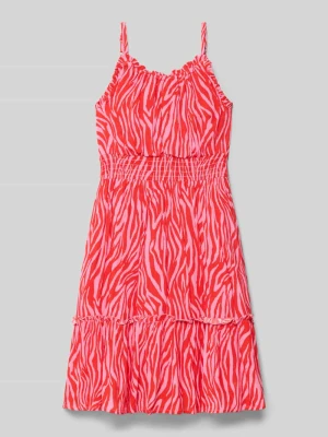 sukienka z wiskozy we wzór na całej powierzchni DANAMADE